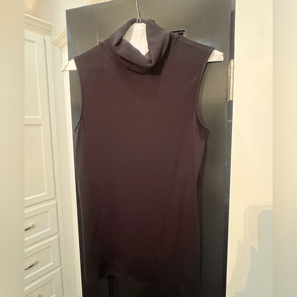 Michael Stars Black Sleeveless Turtleneck